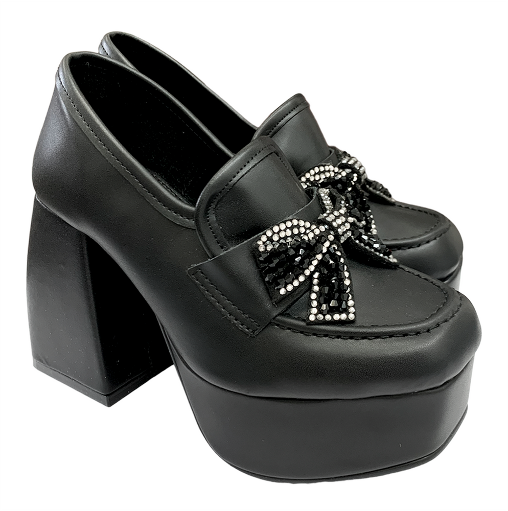 Empire Black - Zapato plataforma Negro
