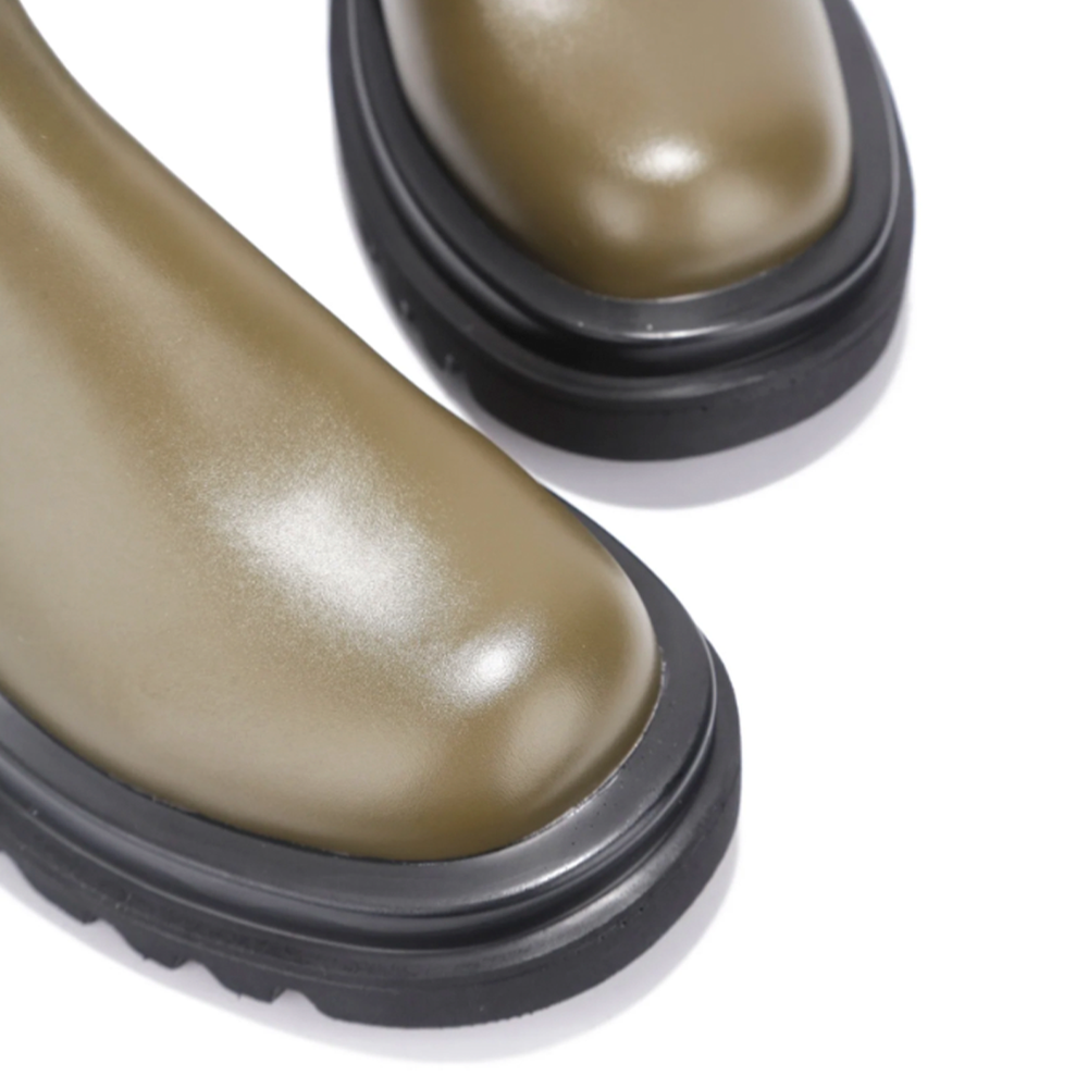 
                  
                    London Boots - Bota con elastico Verde Olivo
                  
                