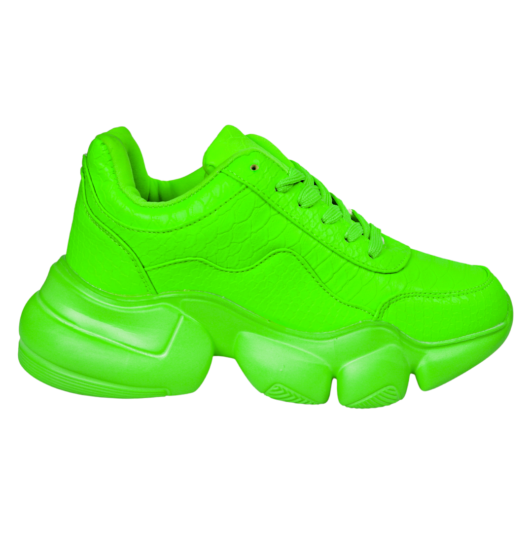 Tenis verdes fosforescentes sale